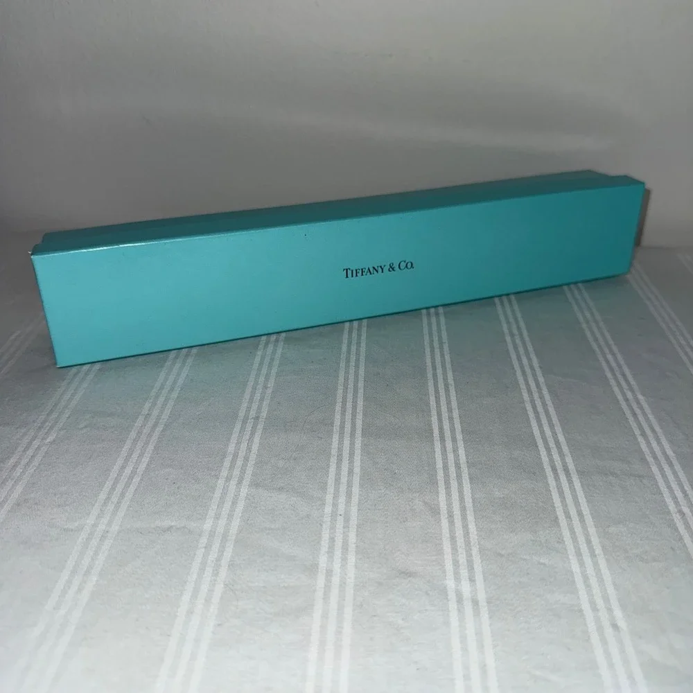 Tiffany & Co Signature Blue Long Gift Box Necklace WATCH BRACELET Jewelry Case
